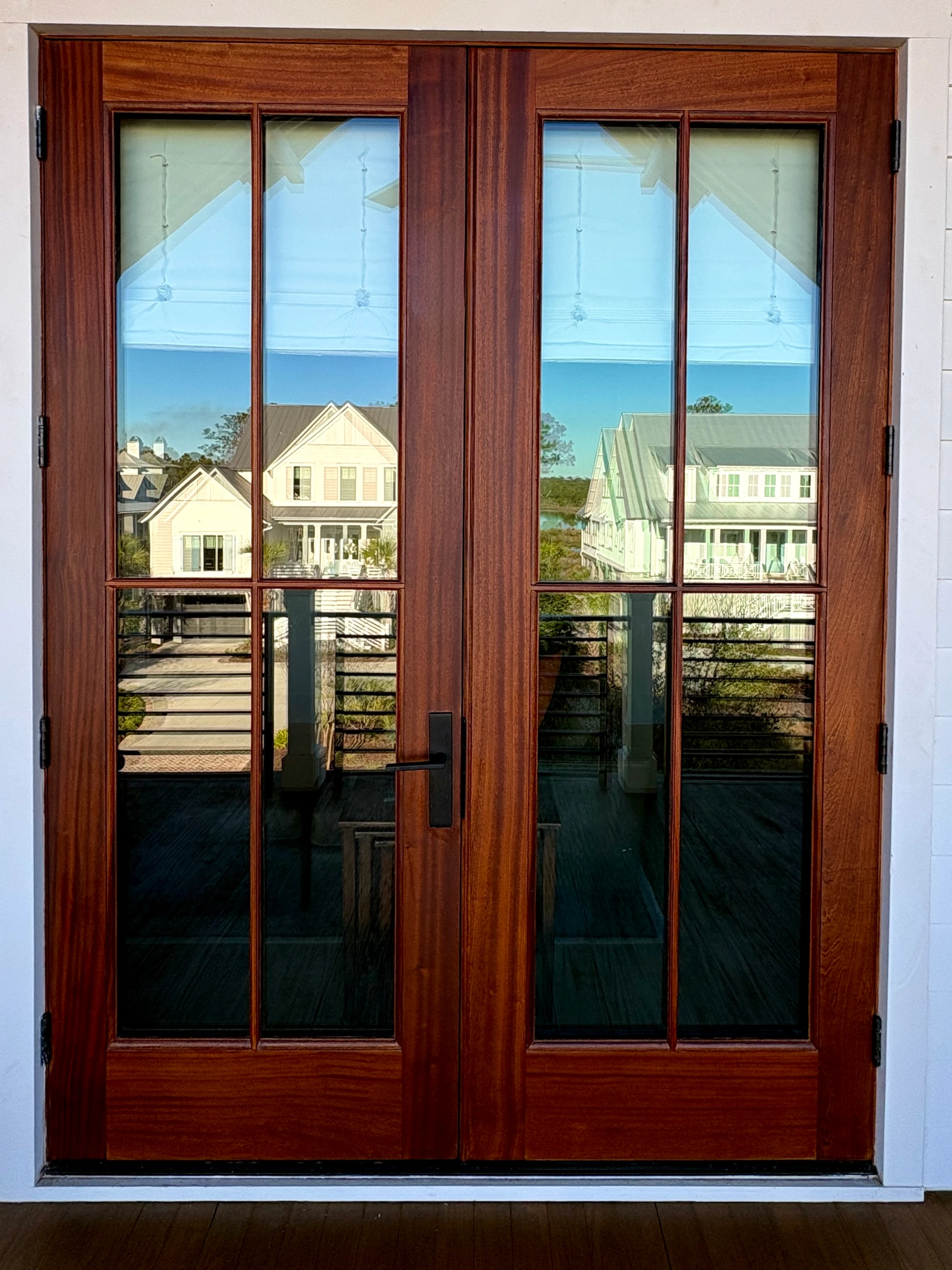 Mahogany door restoration by Ship Shape