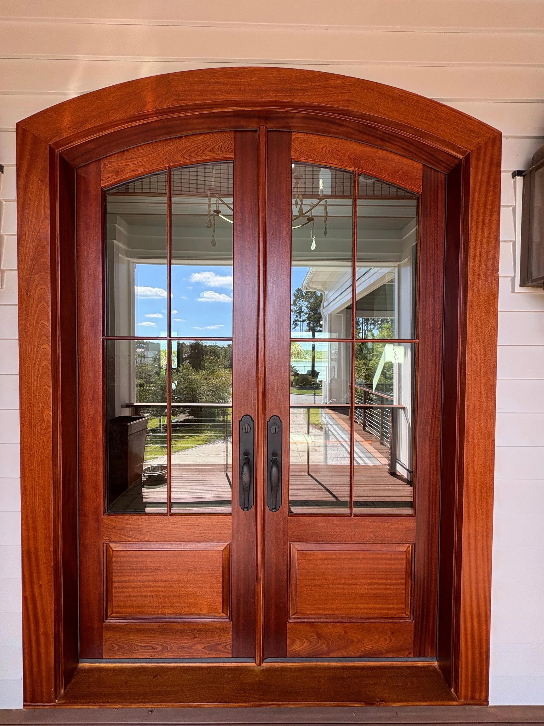 Double front door refinishing