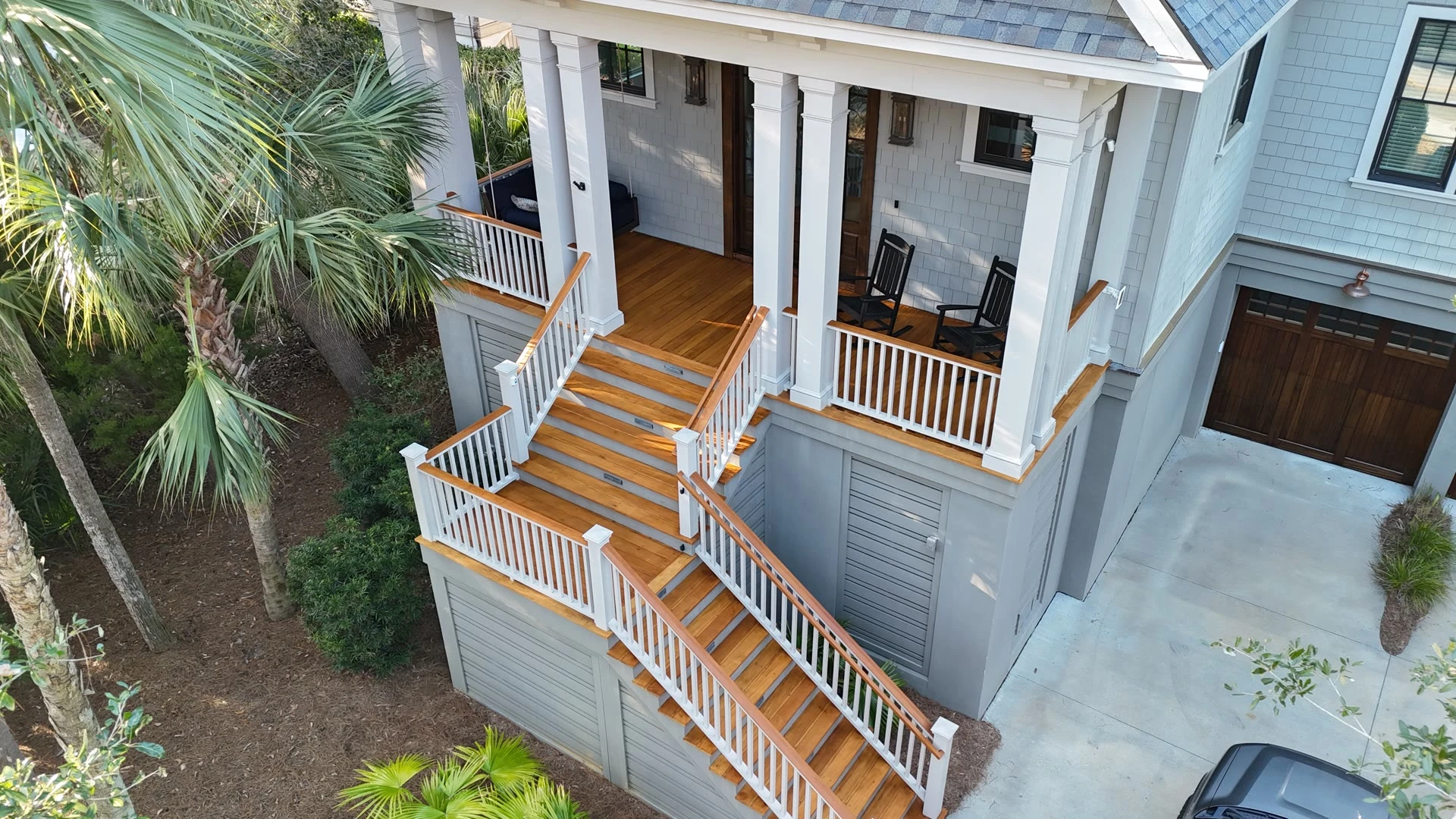 Wood restoration project in Charleston