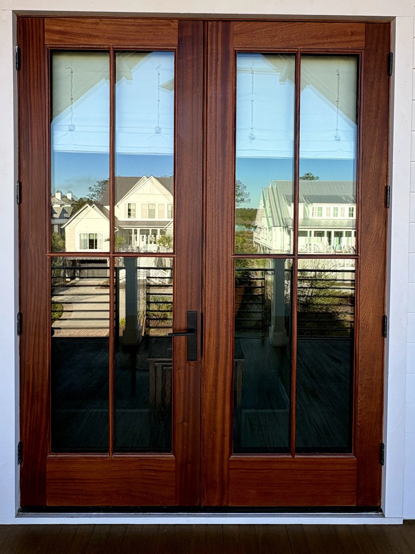 Mahogany front door, refinished