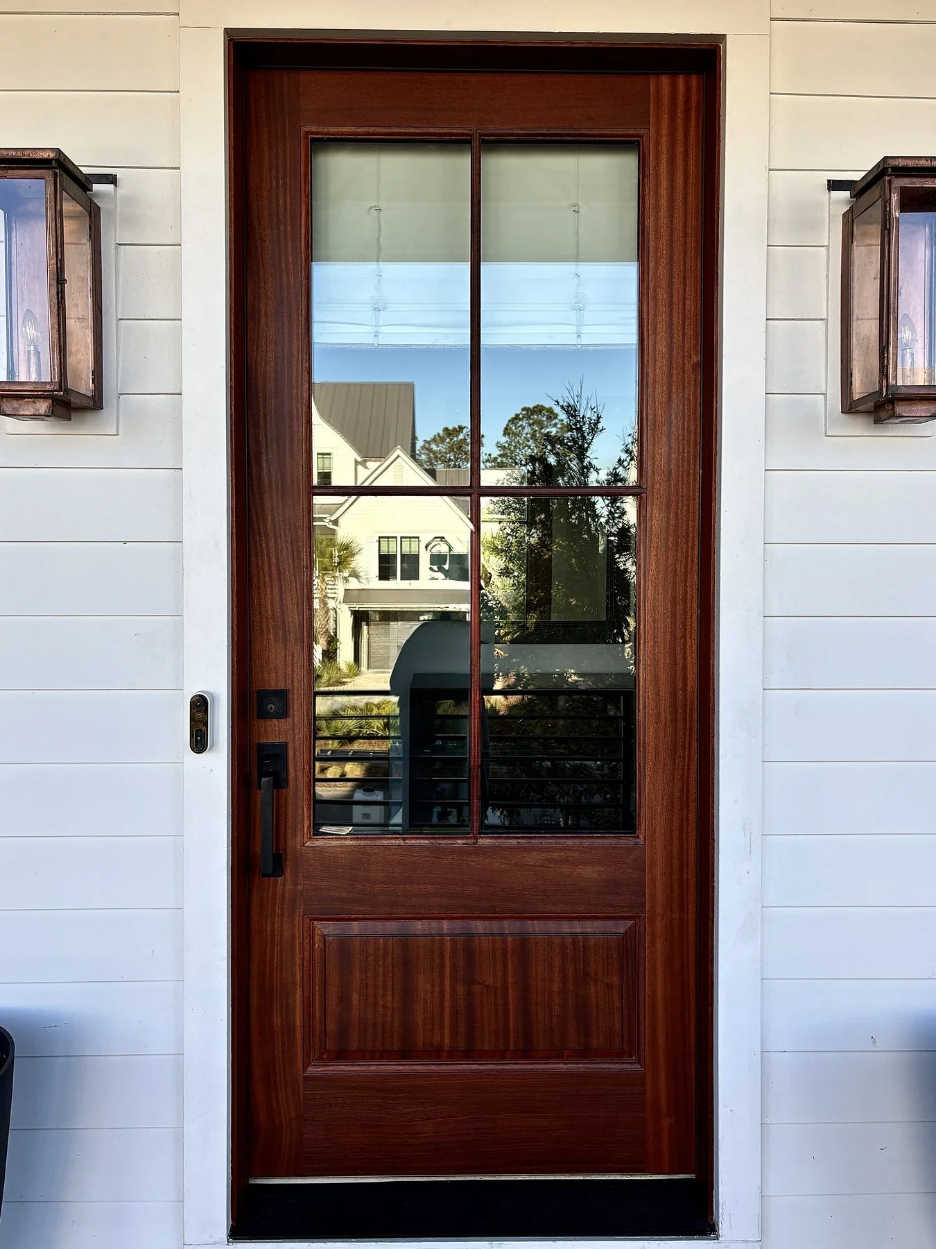 Mahogany front door, refinished